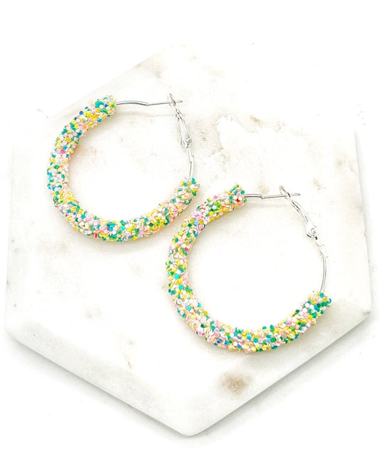 Spring Hoop Earrings